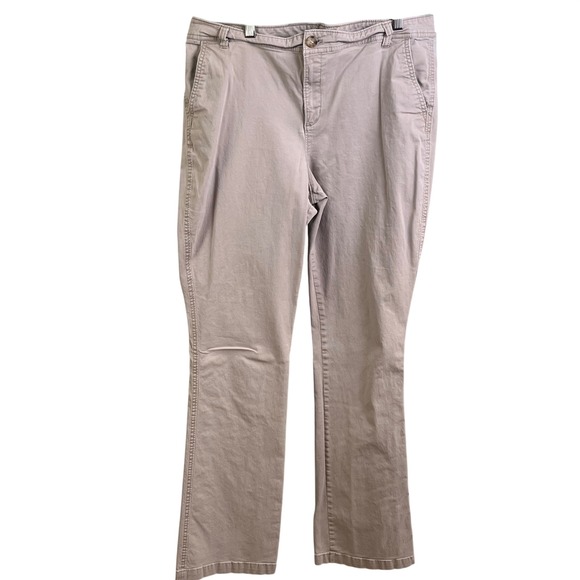 Lot 4 Old Navy Bootcut Woman's Chino Pants Gray Navy Khaki Size 16 Tall - Picture 13 of 16